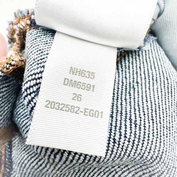 Madewell The Perfect Vintage Straight Jean Dark Wash Denim Size 26 MINT - Picture 9 of 10